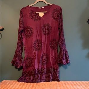 Om tunic/dress, wide wrists